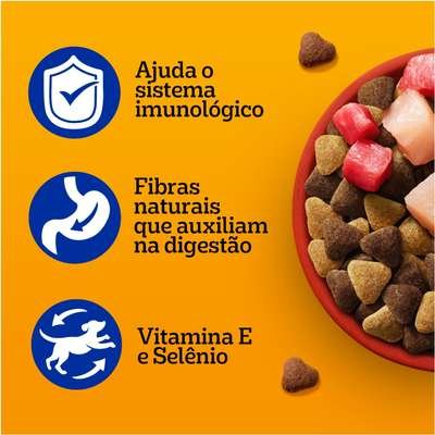 Ração Seca Pedigree Carne, Frango e Cereais para Cães Adultos Raças Médias e Grandes - Imagem 6