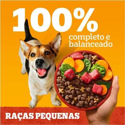 Ração Seca Pedigree Carne e Vegetais para Cães Adultos Raças Pequenas e Minis - Imagem 4