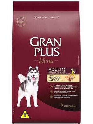 Ração GranPlus Menu Frango e Arroz para Cães Adultos