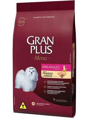 Ração GranPlus Menu Frango e Arroz para Cães Adultos Mini