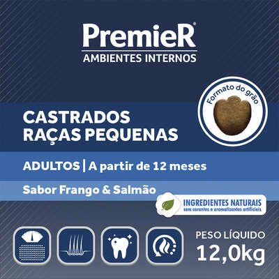 Ração Premier Pet Ambiente Interno Cães Castrados - Imagem 2