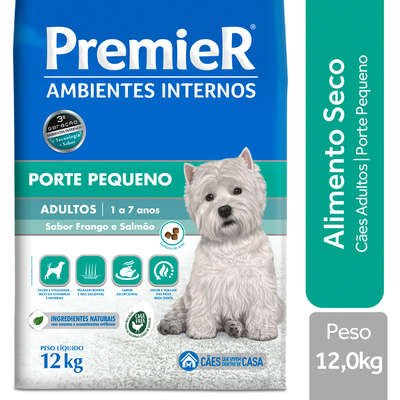 Ração Premier Pet Ambientes Internos Cães Adultos Frango e Salmão - Imagem 5