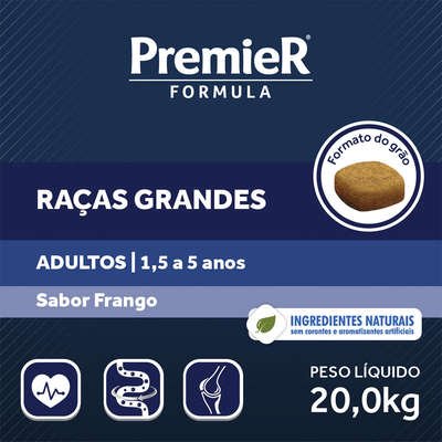 Ração Premier Pet Formula Cães Adultos Raças Grandes e Gigantes Frango - Imagem 2