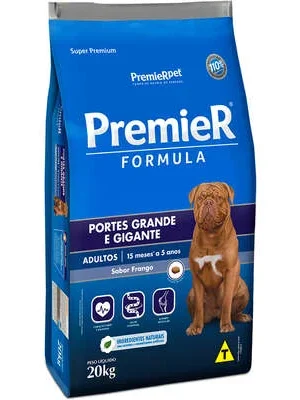 Ração Premier Pet Formula Cães Adultos Raças Grandes e Gigantes Frango