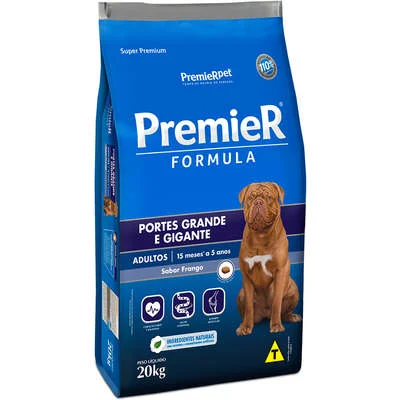 Ração Premier Pet Formula Cães Adultos Raças Grandes e Gigantes Frango