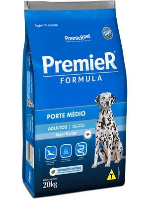 Ração Premier Pet Formula Frango Cães Adultos Raças Médias