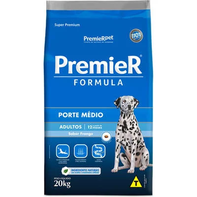 Ração Premier Pet Formula Frango Cães Adultos Raças Médias - Imagem 3