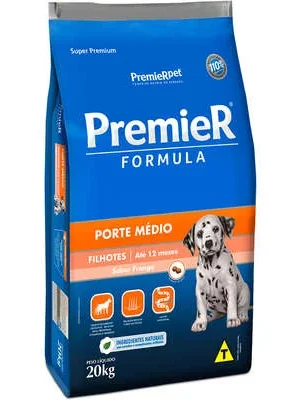 Ração Premier Pet Formula Frango para Cães Filhotes de Raças Médias