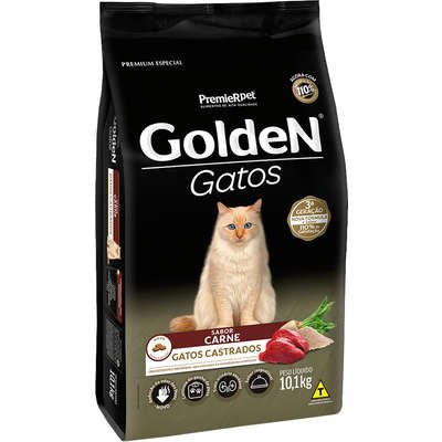 Ração Seca PremieR Pet Golden Gatos Adultos Castrados Carne