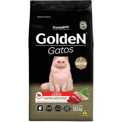Ração Seca PremieR Pet Golden Gatos Adultos Carne - Imagem 3