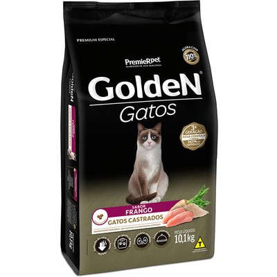 Ração Seca PremieR Pet Golden Gatos Adultos Castrados Frango - Imagem 2