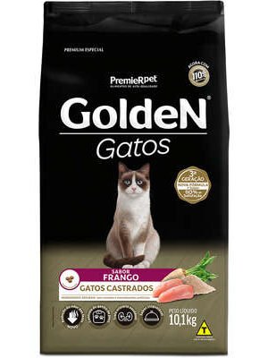 Ração Seca PremieR Pet Golden Gatos Adultos Castrados Frango