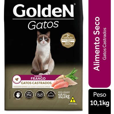 Ração Seca PremieR Pet Golden Gatos Adultos Castrados Frango - Imagem 4