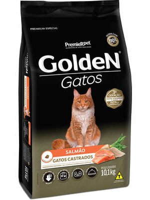 Ração Seca PremieR Pet Golden Salmão para Gatos Adultos Castrados