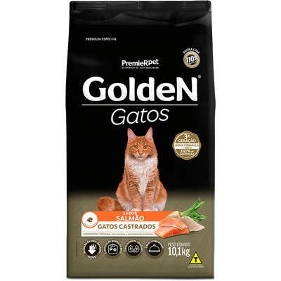 Ração Seca PremieR Pet Golden Salmão para Gatos Adultos Castrados - Imagem 3
