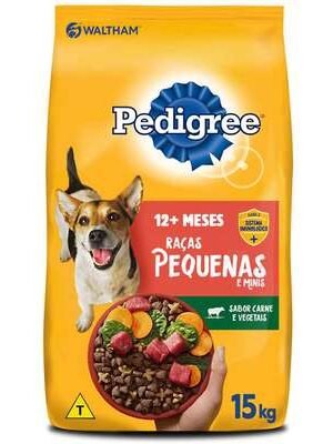 Ração Seca Pedigree Carne e Vegetais para Cães Adultos Raças Pequenas e Minis